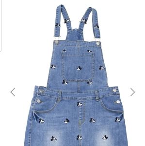 Mickey Denim Overalls Dress - ONLY WORN ONCE!